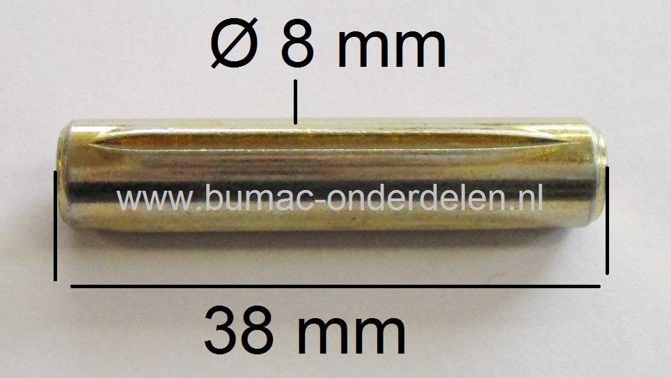 Blokkeer pin voor Hoogteinstelling Maaidek bij Zitmaaiers van Husqvarna - Partner - YardPro - Jonsered - Wizard - Mcculloch - AYP - Zitmaaier - Trekker