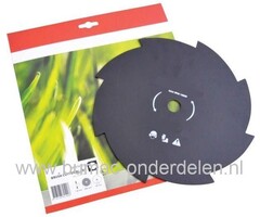 8 Tands mes 250 mm voor Bosmaaier - Strimmer - Bermmaaier Buiten Diameter 250 mm Binnendiameter 20 mm Dikte 1,4 mm
