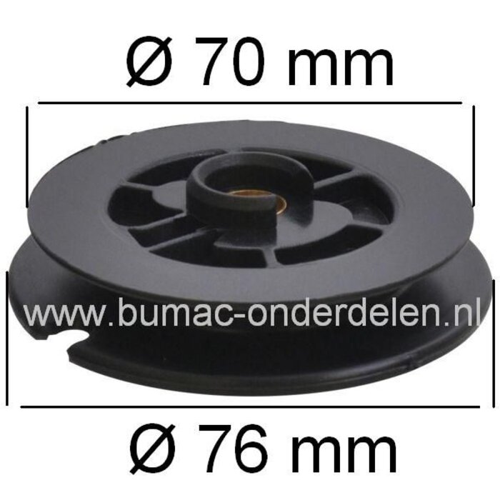 Startoordpoelie STIHL TS400 - TS410 - TS420, Motorslijper - Doorslijpmachine - Doorslijper - Bandenzaag, Stihl Koord Rol Poelie