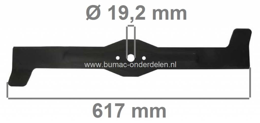 Maaimes 61,7 CM ELECTROLUX Zitmaaiers, Frontmaaiers, Skelters, Husqvarna Mini Rider, AYP, Craftsman, Lazer, Jonsered, Flymo, Partner, Marina, Yardpro, Mc Culloch Zitmaaierbladen, Maaibladen Modellen Minirider