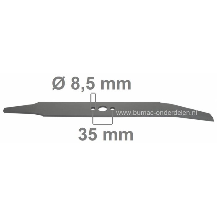 Mes 40 Cm FLYMO E400 - L400 - XE400 Zweefmaaiers, Elektrische Grasmaaiers, Maaimessen AYP, Craftsman, Yardpro, Wizard, Husqvarna, Lazer, Jonsered, Partner, McCulloch Elektromaaiers, Electromaaimessen Electrolux, Maaibladen Electrische Grasmaaiers