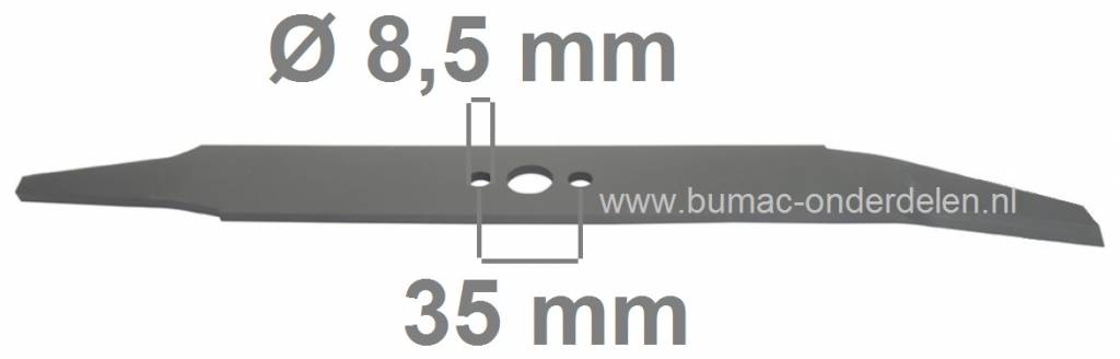 Mes 40 Cm FLYMO E400 - L400 - XE400 Zweefmaaiers, Elektrische Grasmaaiers, Maaimessen AYP, Craftsman, Yardpro, Wizard, Husqvarna, Lazer, Jonsered, Partner, McCulloch Elektromaaiers, Electromaaimessen Electrolux, Maaibladen Electrische Grasmaaiers