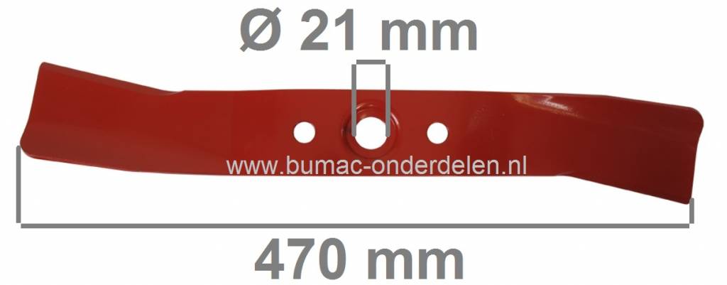 Maaimes 47 Cm voor HONDA HR194 en HR1950 Grasmaaimachines, Honda Grasmaaiermessen voor Loopmaaiers HR 194 K1, HR 194 QME, HR 1950, Maaibladen Honda Gazonmaaiers, Maaimessen HONDA Benzinemaaiers, Cirkelmaaiers, Duwmaaiers