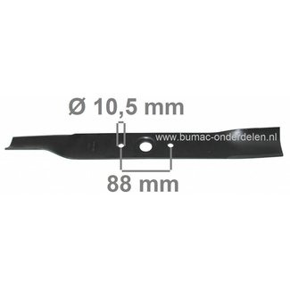 Linker Maaimes 49 Cm voor Honda Zitmaaiers 3810K1, 3813, 3813SA, HT3813, HT3813K1, HT3815, HONDA Zitmaaiermessen Links, Maaibladen voor Honda Zitmaaiers, Tuintrekkers