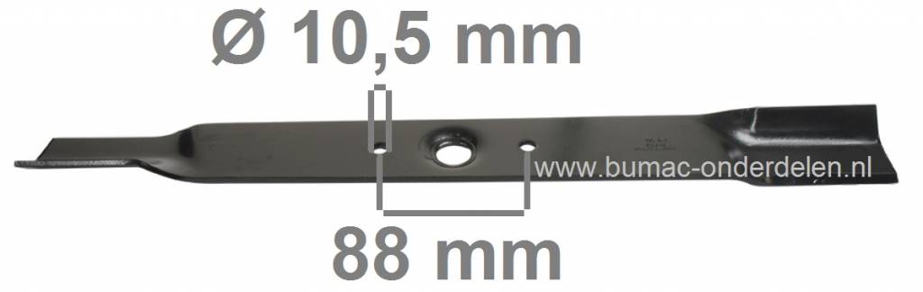 Maaimes 52,5 Cm voor HONDA - ISEKI - KAAZ Ruwterreinmaaiers, Grasmaaiers, Maaimessen voor HR 21, HR 214, HR 2160, HRA 214, HRA 216, UM 21, UM 536, UM 2160, SW 53 H, SW 53 HA, LM 530, Maaiblad Loopmaaier, onderdeel