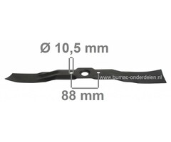Maaimes 53 Cm voor Honda Gazonmaaiers HRB215, HRB216, HRB217, HRM215, HRR216, HRT216, Grasmaaierblad Honda Loopmaaiers, Duwmaaiers, Cirkelmaaiers, Maai mes Honda HRB 215, HRB 216, HRB 217, HRM 215, HRR 216, HRT 216, Grasmaaier mes, onderdeel