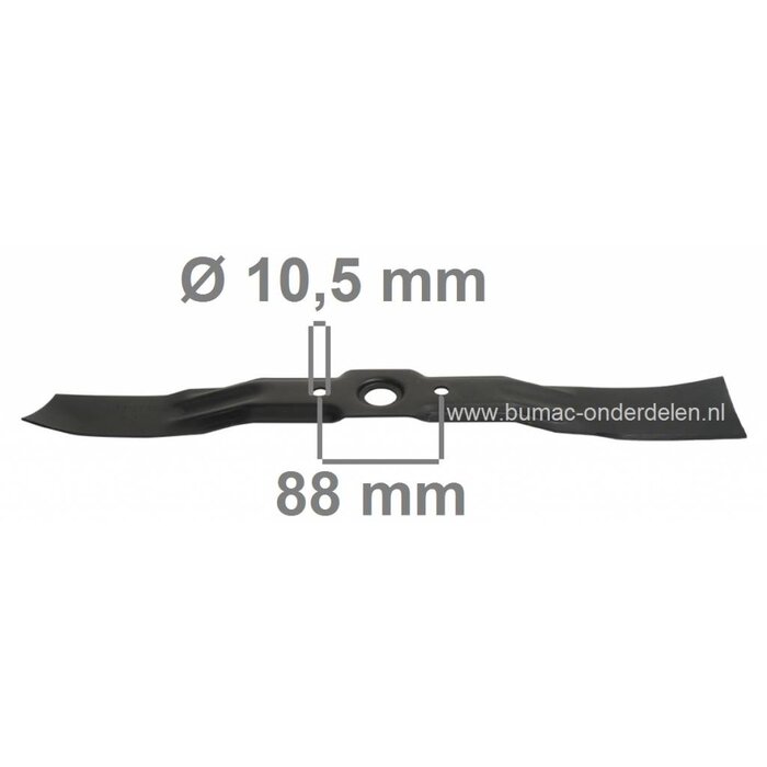 Maaimes 53 Cm voor Honda Gazonmaaiers HRB215, HRB216, HRB217, HRM215, HRR216, HRT216, Grasmaaierblad Honda Loopmaaiers, Duwmaaiers, Cirkelmaaiers, Maai mes Honda HRB 215, HRB 216, HRB 217, HRM 215, HRR 216, HRT 216, Grasmaaier mes, onderdeel