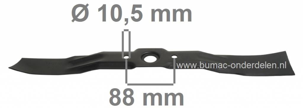Maaimes 53 Cm voor Honda Gazonmaaiers HRB215, HRB216, HRB217, HRM215, HRR216, HRT216, Grasmaaierblad Honda Loopmaaiers, Duwmaaiers, Cirkelmaaiers, Maai mes Honda HRB 215, HRB 216, HRB 217, HRM 215, HRR 216, HRT 216, Grasmaaier mes, onderdeel