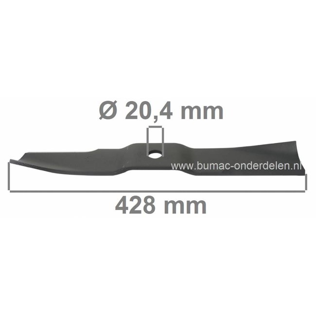 Maaimes 42,8 Cm voor Iseki Frontmaaiers SSM48, SF200, SF230, SG153 en SG173, ISEKI Maaimessen voor Zitmaaiers, Tuintrekkers, Mini-Trekkers, Zitmaaiermessen, Maaibladen Iseki Mini Tractoren SSM 48, SF 200, SF 230, SG 153, SG 173