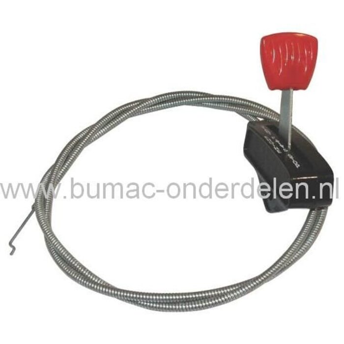 Universele Gaskabel Buitenkabel 1180 mm voor Grasmaaier - Grasmachine - Tuinfrees - Trilplaat - Trilspaan - Troffel en Dergelijk