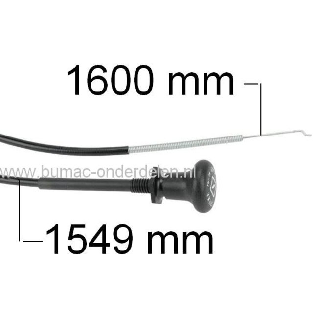 Chokekabel voor Cub Cadet RZT50 en RZT54 Zero Turn Maaier, Zitmaaier - Trekker