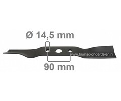 Maaimes 46,5 Cm voor Iseki, Kubota Grasmaaier, Maai mes Iseki SW 519, Kubota W 4019, W 5019, WA 019 Cirkelmaaiers, Gazonmaaierblad, Grasmaaimachinemes, onderdeel, SW 519, W 4019, W 5019, WA 019