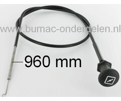 Chokekabel voor MTD - Wolf - YardMan - White Zitmaaiers - Tuintrekkers MTD 1170, 1180, 1212, 1800, LT1042, LT1045, LT1046 en LT1050, onderdeel