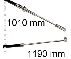 Versnellingskabel voor Iseki grasmachines regelen van Loopsnelheid Grasmaaier SW519 - SW521 - SW621 Iseki Koppelingskabel - Versnellingskabel, onderdeel, SW 519 - SW 521 - SW 621