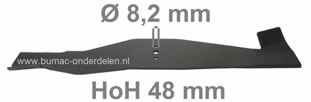 Mes Links 71 Cm Iseki Zitmaaiers SCMA 54 M, SXG 19, SXG 22, ISEKI Linker Maaimessen voor Tuintrekkers, Mini Tractoren, Frontmaaiers, Zitmaaiermessen Iseki, Maaibladen 71 Cm ISEKI