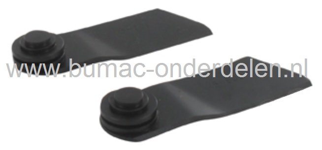 Messet 9,5 Cm voor KLIPPO Grasmaaiers, Maaimesjes voor Klippo Excellent, Kommun 4.2, Pro 4 OHV, Gazonmaaiers, Loopmaaiers, Cirkelmaaiers, Klippo Set van 2 Messen, Maaimesset 2 Stuks KLIPPO Gazonmaaiers, Duwmaaiers, Grasmaaierbladen
