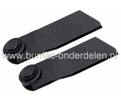 Messet 9,5 Cm voor KLIPPO Grasmaaiers, Maaimesjes voor Klippo Excellent, Kommun 4.2, Pro 4 OHV, Gazonmaaiers, Loopmaaiers, Cirkelmaaiers, Klippo Set van 2 Messen, Maaimesset 2 Stuks KLIPPO Gazonmaaiers, Duwmaaiers, Grasmaaierbladen