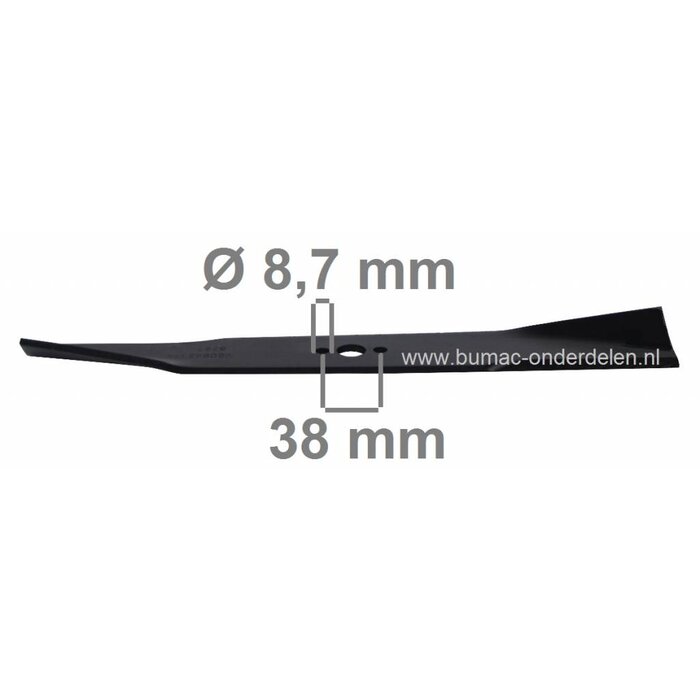 Mes 42,3 Cm KUBOTA MR4800, RC48, RC486, B6200, B7200 Tuintrekkers, Tractoren met 48 Inch, 122 Cm Maaibreedte, Maaidek met 3 Messen, Kubota Maaimessen voor Minitrekkers, Tractors 48", Maaibladen, Messen Mini-Trekkers, MR 4800, RC 48, RC 486, B 6200, B 7200