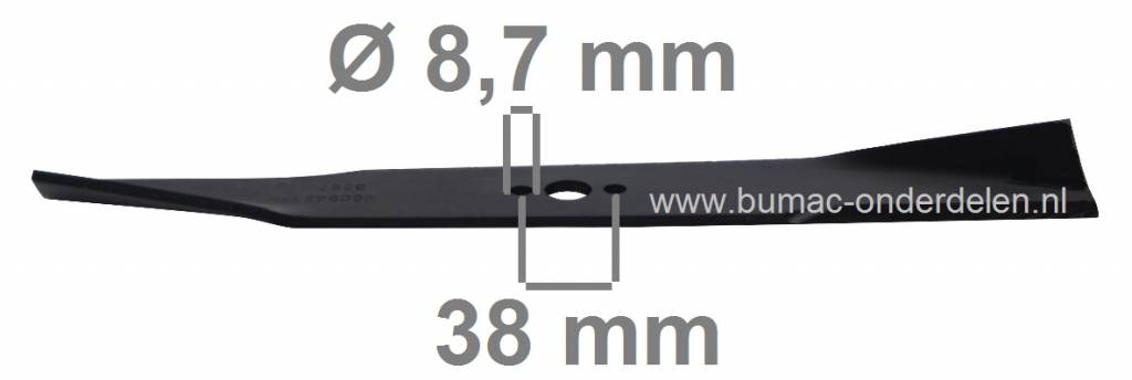 Mes 42,3 Cm KUBOTA MR4800, RC48, RC486, B6200, B7200 Tuintrekkers, Tractoren met 48 Inch, 122 Cm Maaibreedte, Maaidek met 3 Messen, Kubota Maaimessen voor Minitrekkers, Tractors 48", Maaibladen, Messen Mini-Trekkers, MR 4800, RC 48, RC 486, B 6200, B 7200