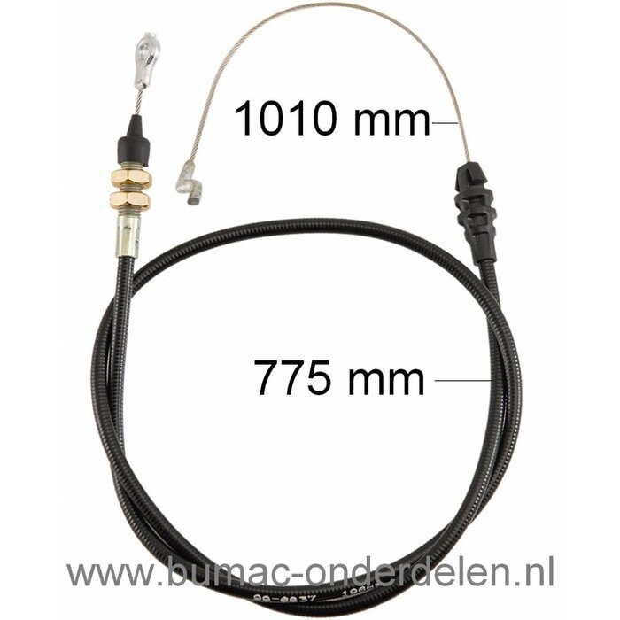 Kabel voor Mesinschakeling bij Toro 14-38 HXLE, 15-38 HXL, 16-38 G, 16-38 H, 16-38 HXL, 16-38 HXLE, 16-38 XLE, 17-38 HXLE, 17-44 HXLE, 13-38 XL, 14-38 HXL, Zitmaaiers, Grasmaaiers