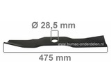 Maaimes 47,5 Cm KUBOTA 54 Inch - 137 Cm Maaiers, Maaimessen voor Kubota B 2400, B 2410, F 1900, F 3060, G 1800, G 1900, G 2000, RC 54 Trekkers met 54" Maaibreedte met 3 Messig Maaidek, Shibaura SX24, Kubota Maaibladen Minitractors, Tractoren, Tuintrekkers