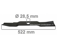 Kubota Maaimes 52,2 Cm voor 60 Inch Tuintrekkers B1550, B2100, B2150, B2400, B7100HSD, B7150, F1900, FZ2100, FZ2400, G1900, G2000, GT950, RC60ST30, ST30, Maaimessen voor Kubota Tractoren, Tractors, Trekkers met 60", 153 Cm Maaibreedte, 3 Messen