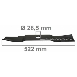 Kubota Maaimes 52,2 Cm voor 60 Inch Tuintrekkers B1550, B2100, B2150, B2400, B7100HSD, B7150, F1900, FZ2100, FZ2400, G1900, G2000, GT950, RC60ST30, ST30, Maaimessen voor Kubota Tractoren, Tractors, Trekkers met 60", 153 Cm Maaibreedte, 3 Messen