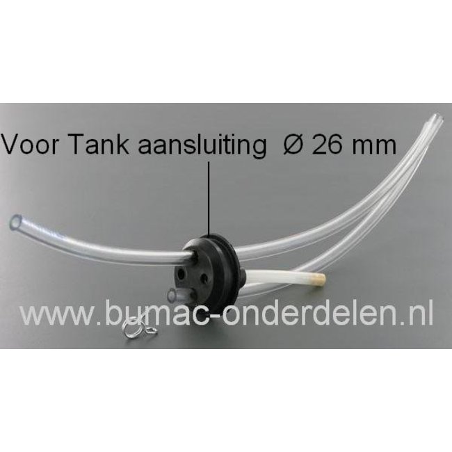 Tank Rubber - Doorvoerrubber voor Stiga - Castelgarden - Alpina en Mountfield Bosmaaier BJ335 - BJ345 - XB34 - XB35DS - XB36 - XB41 - XB435H - XB435HD - XB43DS - XB43FS - XB45P - XB45FP - XB51DS - XB51FS - XB55P -XB5