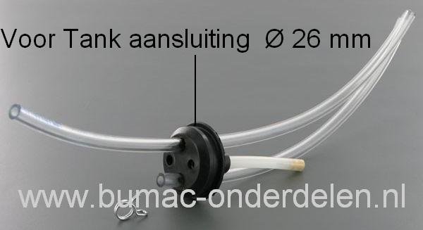 Tank Rubber - Doorvoerrubber voor Stiga - Castelgarden - Alpina en Mountfield Bosmaaier Castelgarden BJ 335 - BJ 345 - XB 34 - XB 35 DS - XB 36 - XB 41 - XB 435 H - XB 435 HD - XB 43 DS - XB 43 FS - XB 45 P - XB 45 FP - XB 51 DS - XB 51 FS - XB 55 P -XB 5