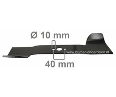 Mes 37 Cm voor KYNAST Elektrischegrasmaaiers, Maaimessen Kynast Gardist 38 Elektromaaiers, Kynast Messen voor Electrischegazonmaaiers, Electromaaiers, Loopmaaiers Elektrisch, Maaibladen KYNAST Gardist38
