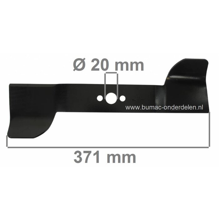 Mes 37 Cm voor KYNAST Elektrischegrasmaaiers, Maaimessen Kynast Gardist 38 Elektromaaiers, Kynast Messen voor Electrischegazonmaaiers, Electromaaiers, Loopmaaiers Elektrisch, Maaibladen, 100.000.943, 00.3006.38