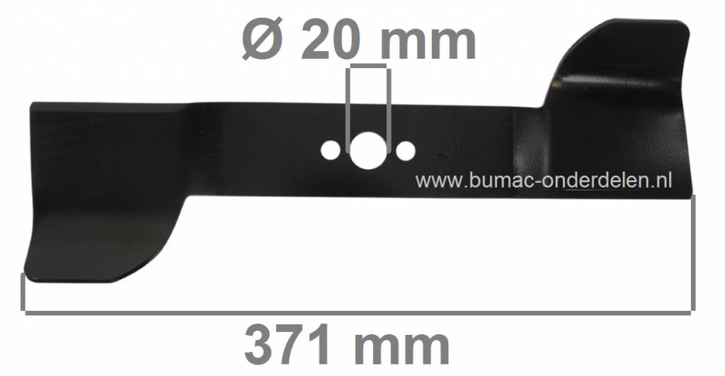 Mes 37 Cm voor KYNAST Elektrischegrasmaaiers, Maaimessen Kynast Gardist 38 Elektromaaiers, Kynast Messen voor Electrischegazonmaaiers, Electromaaiers, Loopmaaiers Elektrisch, Maaibladen, 100.000.943, 00.3006.38