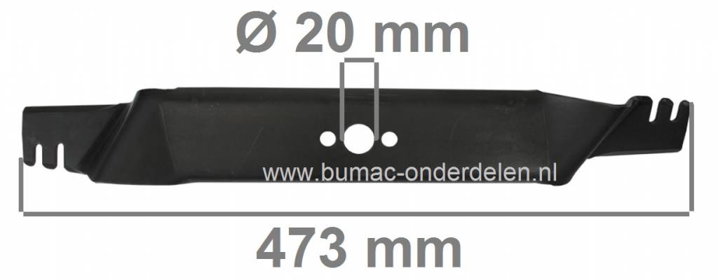 Maaimes 47,3 Cm voor Kynast Loopmaaiers, Elektromaaiers, Benzinemaaiers met 48 Cm Maaibreedte, KYNAST Grasmaaiermessen, Maaimessen Gazonmaaiers, Grasmaaimachines, Kynast Cirkelmaaierbladen