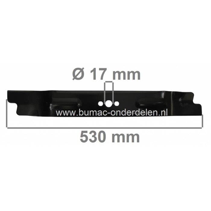 Maaimes 53 Cm voor Husqvarna, Marazzini, Marplex, Mep Motorgrasmaaiers, Messen ERMA 530ER, 853ER, 550ER, 753ER, MP653TEC, Gazonmaaiermessen ELECTROLUX/MARAZZINI Benzinemaaiers, Cirkelmaaiers, Maaibladen voor Grasmaaimachine onderdeel