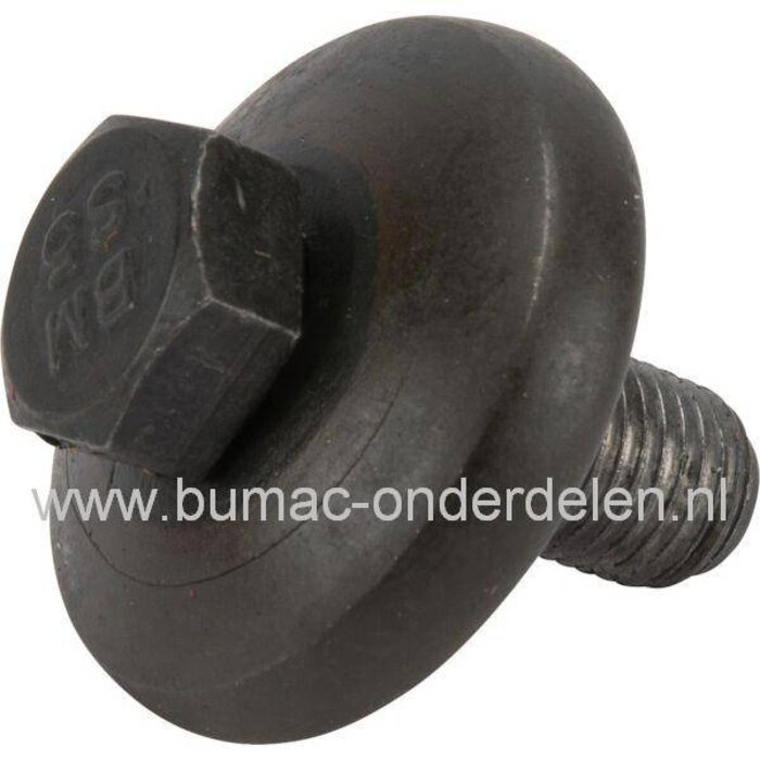 Mesbout met Drukschijf voor Zitmaaiers van Husqvarna - Wizard - Craftsman - Jonsered - Partner - Lazer - Mcculloch, Mesbout voor Zitmaaier Messen CTH 163 T, CTH 224 T, GTH 264 T, LT 1597, LTH 154, LTH 2142, YTH 180 TWIN, YTH 2042, YTH 22K42, onderdeel