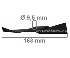 Maaimes 16,3 Cm MTD 44 Inch Zitmaaiers, Messen voor Tuintrekkers, Frontmaaiers van Mtd, Gutbrod, Bolens, Wolf, Cub Cadet, White, Yardman met 44" Maaibreedte, Achteruitworp, Maaimessen, Zitmaaiermessen, Maaibladen voor Mini-Trekkers