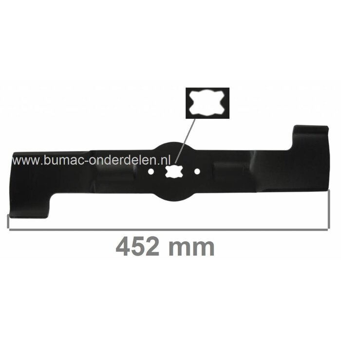 Maaimes 45,2 Cm MTD 18 Inch Cirkelmaaiers, Grasmaaiermes voor Modellen 383P/SP/SPE, BBM462/R, G46, GE46, GS46/4, 45GE, 46P/4, 46PB/PT/SP/SPE, OK46P, RB46/4/4R/5H/5RH, Fleurelle B461, BA461, Yardman YM4518PS, YM5018PS, YM6018SPS, Maaibladen Loopmaaiers, Du
