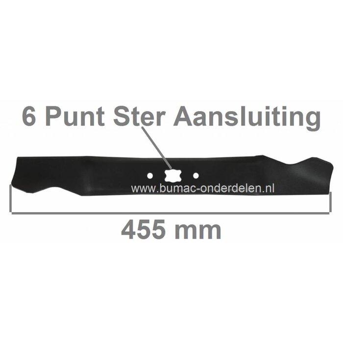 Maaimes 45,5 Cm MTD 18 Inch Loopmaaiers, Golf Big, Iron, SP46GLXR, SPE46GXL, 50-46PX/SX, 60-46SXE, 383SP, YM4018, YM5018, YM5518, YM6018, YM6518, Bolens, Gutbrod, CubCadet, White, Wolf, Yardman Grasmaaiermes voor 18 Inch Maaibreedte, onderdeel