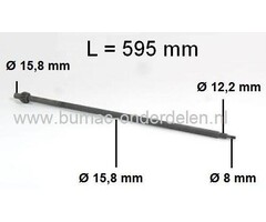 Stuuras met Tandwiel voor MTD - Wolf - Cub Cadet - Bolens - Yardman - White, Zitmaaier, Frontmaaier, Tuintrekker, MTD 11/30
