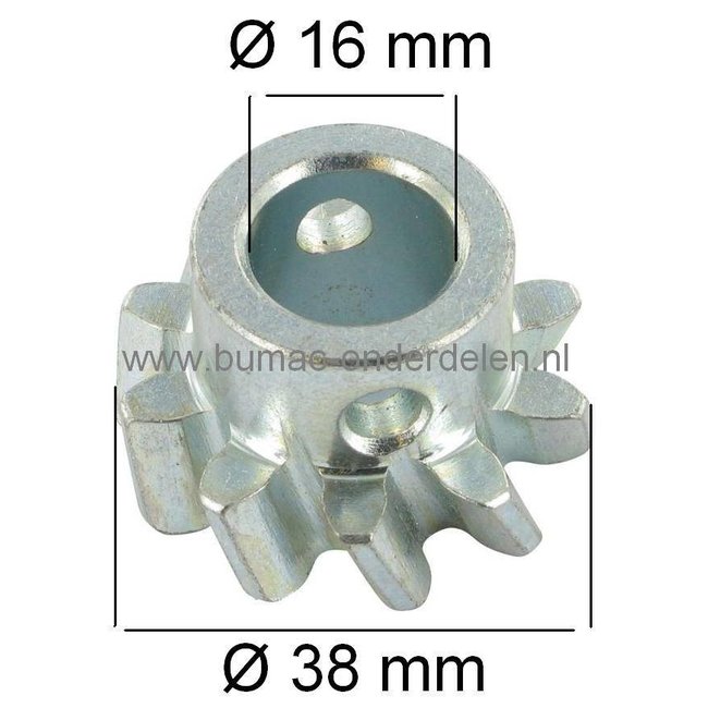 Stuurtandwiel voor Alko, Solo, HVC en Brill Zitmaaier - Tuintrekker, Tandwiel voor Stuurinrichting onderdeel