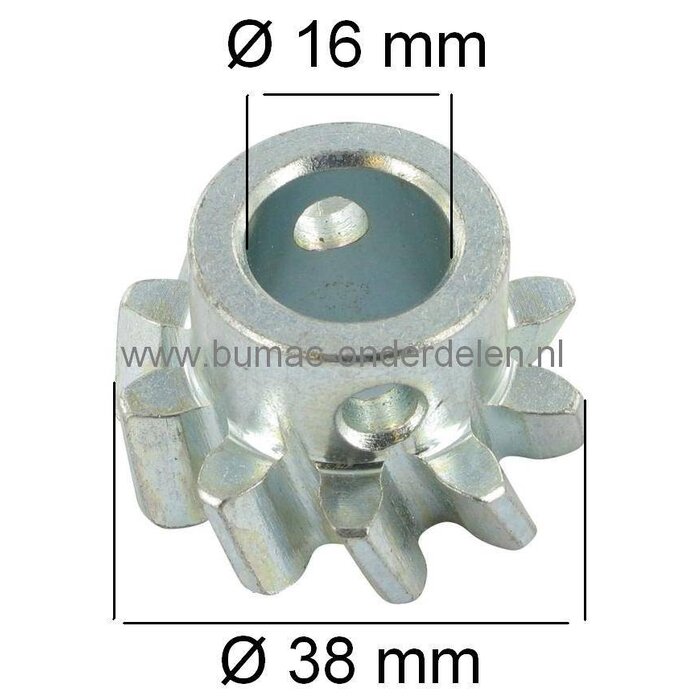 Stuurtandwiel Alko en Brill Zitmaaier - Frontmaaier - Tuintrekker, Tandwiel voor de Stuurinrichting, T13-85HD - T13-92 LUX - T13-102HDS - T15-102 Marina - T17-102HD