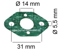 Inlaatpakking voor Stihl Bladblazer, Bosmaaier, Heggenschaar BG45, BG46, BG55, BG65, BG85, BR45, BT45, FS45, FS46, FS55, FS87, FS90, FS110, FC55, FC90, FC95, HS45, HS81, HS86, HS86, HT100, HT101, HL90, HL95, HL100