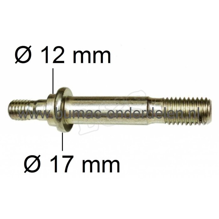 Kraagbout voor Stihl, Tapeind voor Montage Zaagblad en Kettingdeksel van Stihl Kettingzaag 029 - 039 - MS290 - MS310 - MS390 Stihl Draadeind voor Bevestigen Rechter zijkap en Zaagblad Motorzaag onderdeel