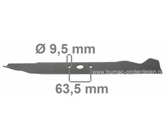 MTD Mes 47,9 Cm voor 21 Inch Loopmaaiers, Maaimessen Cub Cadet, Bolens, Yardman, White, Wolf, Mtd Handmaaiers 21" Maaibreedte, Gazonmaaiermessen, Maaibladen voor Grasmaaiers, Duwmaaiers