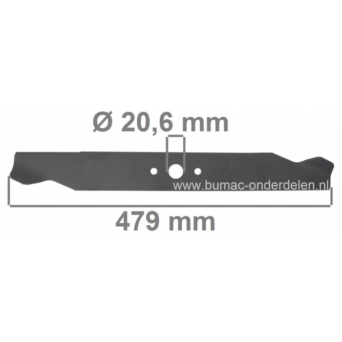 MTD Mes 47,9 Cm voor 21 Inch Loopmaaiers, Maaimessen Cub Cadet, Bolens, Yardman, White, Wolf, Mtd Handmaaiers 21" Maaibreedte, Gazonmaaiermessen, Maaibladen voor Grasmaaiers, Duwmaaiers