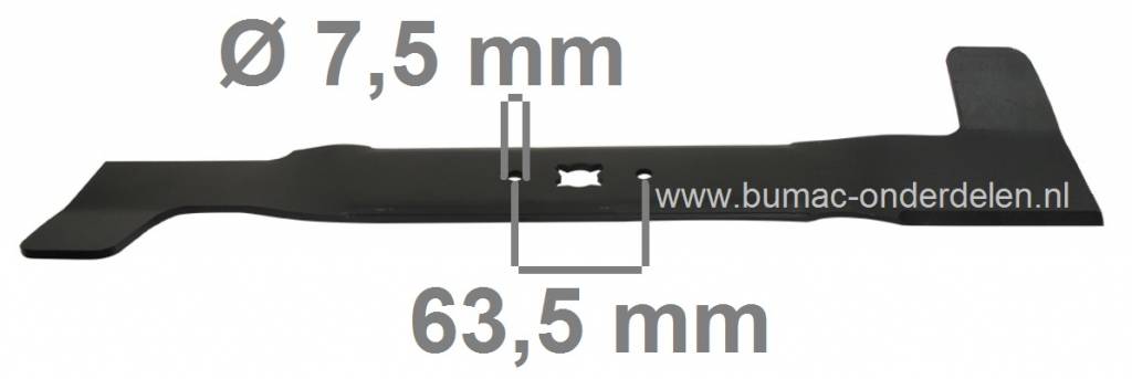 MTD Maaimes 51,5 Cm voor Gazonmaaiers met 21 Inch - 53 Cm Maaibreedte, 478SPS, 53SP, BL5053SP, GES53, CP53, HB53RB, RB53, YM6021M, CPG53, Ambition 53AHW, Blue Power 53 AHW, Grasmaaiermessen voor Bolens, CubCadet, Mtd, Wolf, White, Yardman Loopmaaiers 21"