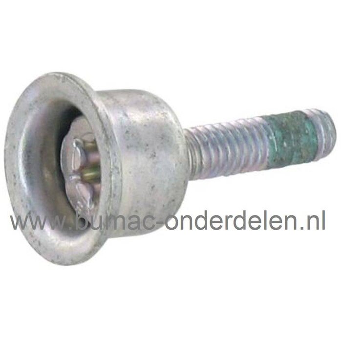 Torx Bout M4 met Klem bus voor Stihl Kettingzaag om Kettingrem hendel - Veiligheigshendel - Beschermhendel te Bevestigen