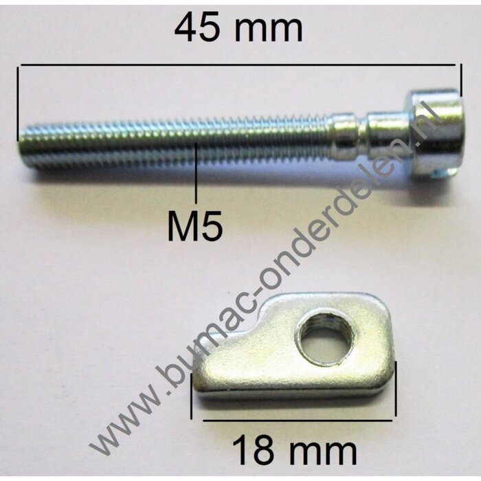 Kettingspanner voor Husqvarna - Partner en Jonsered Kettingzaag, Husqvarna 315EL, 316EL, 317EL, 320EL, 321EL Electrische Motorzaag - Kettingzaag HUsqvarna 315 EL, 316 EL, 317 EL, 320 EL, 321 EL