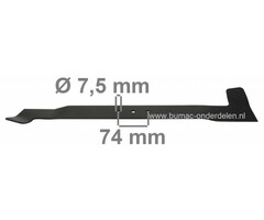 Maaimes Links 61,7 Cm MTD, CubCadet, Bolens, Yardman, Gutbrod, White, Wolf Zitmaaiers, Frontmaaiers, Tuintrekkers, Linker Zitmaaiermes CUB CADET RBH 200, Maaiblad, onderdeel