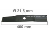 Maaimes 40 Cm voor 46 Inch, 117 Cm Zitmaaiers met 3 Messen, Maaibladen voor Murray, Noma, Snapper, Ariëns, Simplicity Maaiers met 46" (117 cm) Maaibreedte met 3 Messig Maaidek, Maaimessen voor Zitmaaiers, Frontmaaiers, Tuintrekkers, Mini Tractoren